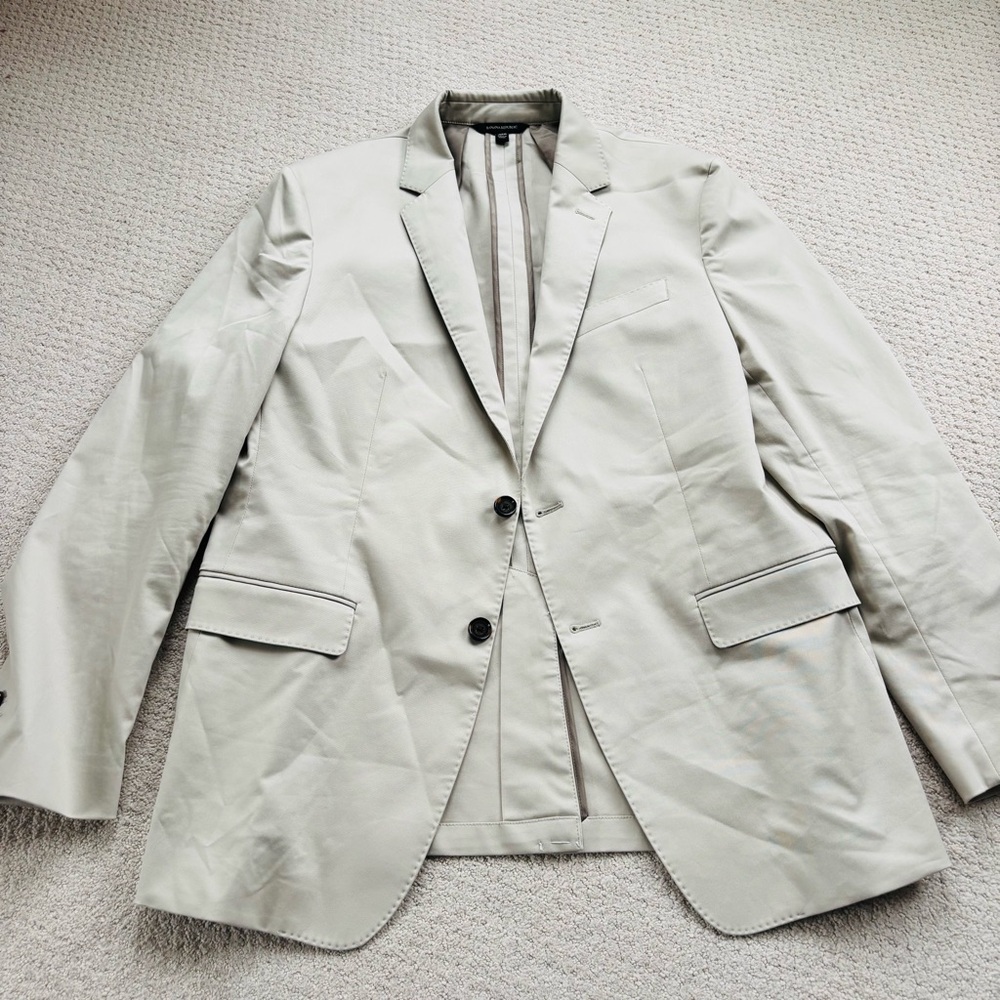 Banana republic tan men’s suit jacket blazer